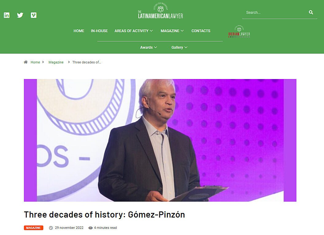 Three decades of history: Gmez-Pinzn